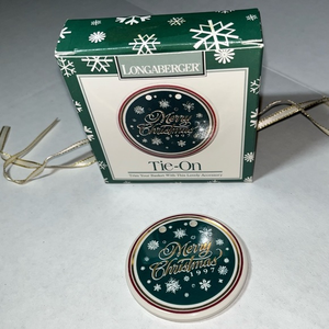 Longaberger Merry Christmas 1997 Tie-On Basket‎ Charm
